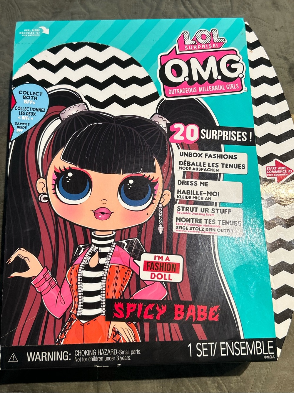 L.O.L. Surprise! O.M.G. Spicy Babe Fashion Doll - Teal & Pink